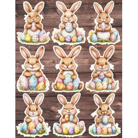 Unbranded Easter Bunny Die Cut Vinyl Stickers Scrapbooking Laptop Waterbottle