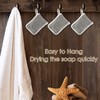 Linkidea 3 Pack Soap Saver Pouch, Flax Exfoliating Soap Bag