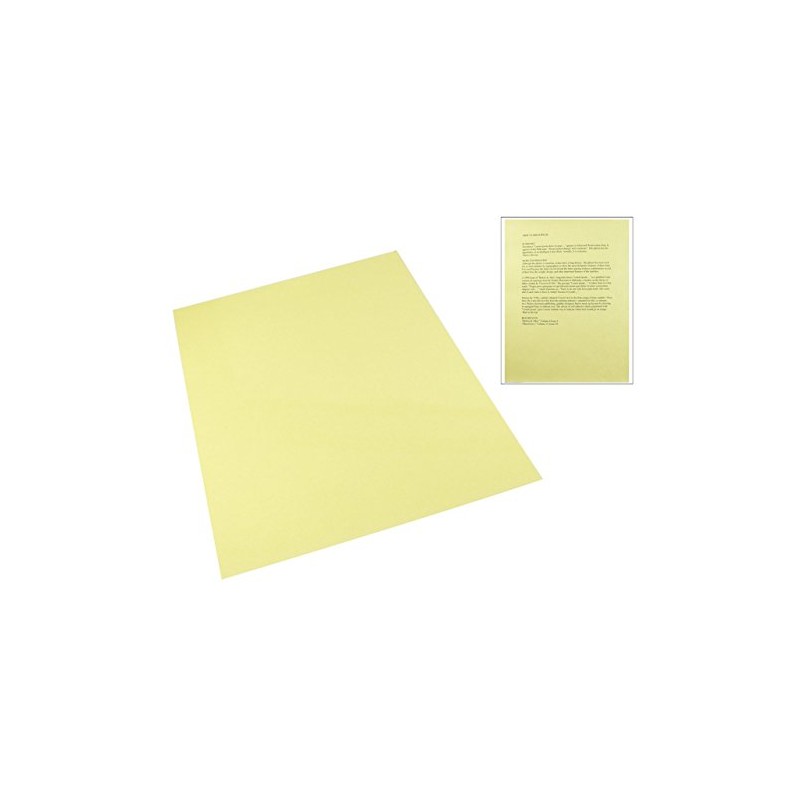 MaxiAids Yellow Tinted Plastic Reading Sheet