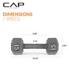 CAP Barbell Cast Iron Hex Dumbbell, Single, 15 lb