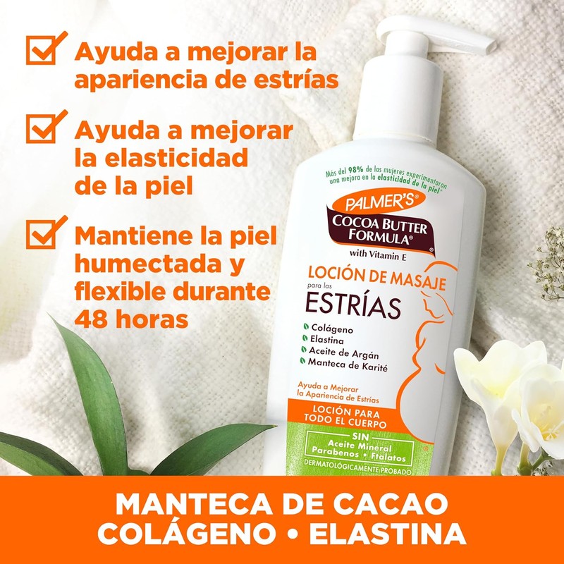 Palmer's Cocoa Butter Formula Loción de Masaje para las Estrías