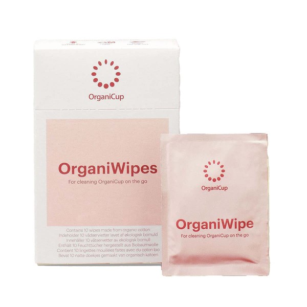 ORGANICUP OrganiWipes 10 (Pack of 1)