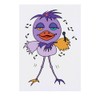 'Funny Bird Singing' Temporary Tattoo - Water Resistant, Skin-Safe, Non-Toxic