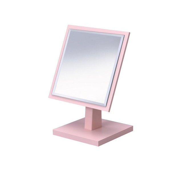 ZJMTOCYU Charming Pastel Pink Makeup Mirror for Elegant Daily Glam,