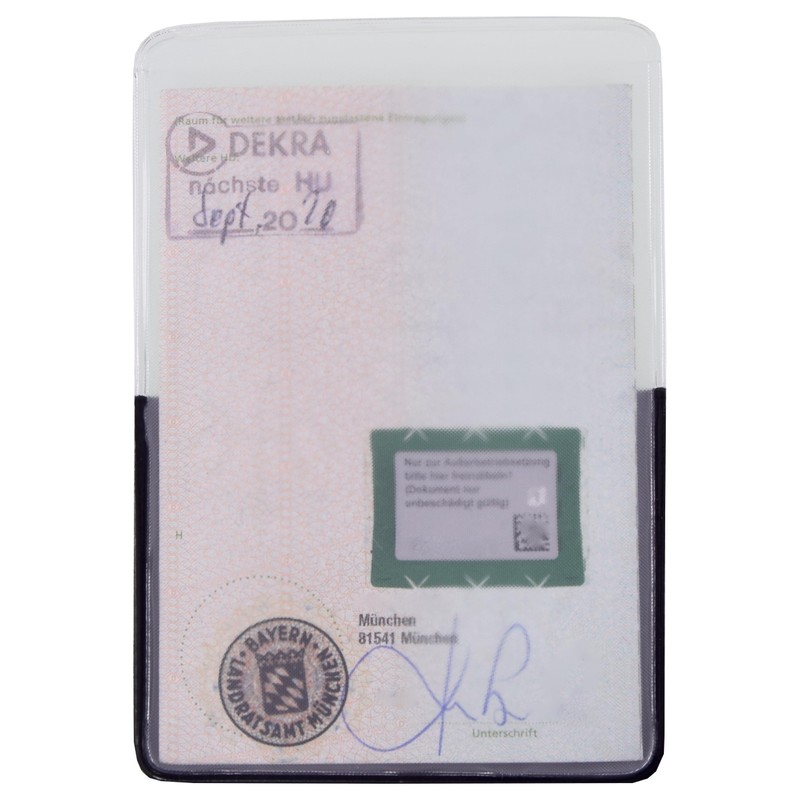 orgaexpert Car Registration Certificate Protective Cover Blue (118 x 82