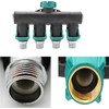 4 Way Hose Splitter, Metal Hose Connector, 2 Pack Heavy