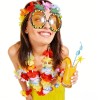 Conjunto De Traje De Danza Hula Hawaiana Amarilla De 8