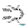 Kalair GFX Graphics Kit for Yamaha YFZ 450 (2004-2008) Blazing