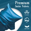 LIFCOM Satin Pillowcase for Hair and Skin,Standard Teal 20x26 Inches