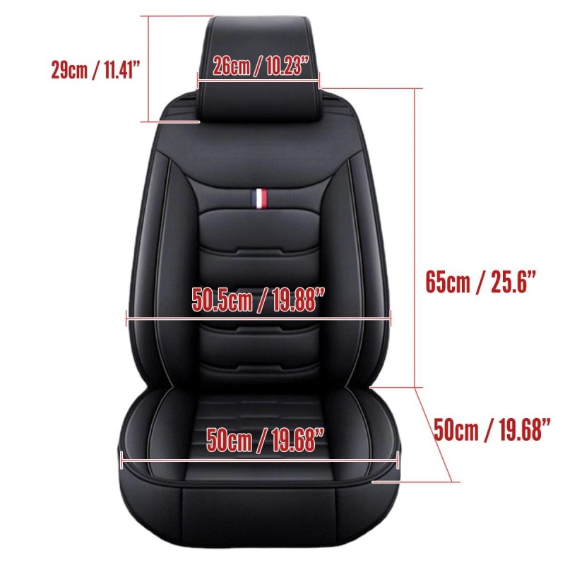 For Dodge Dart 2013-2016 Leather Car Seat Covers 2-Seats Front