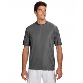 A4 Mens Cooling Performance Crew T-Shirts Graphite