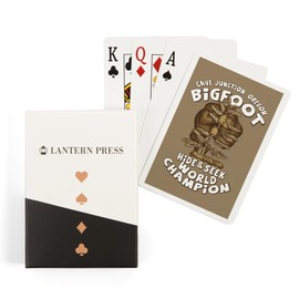 Cave Junction, Oregon, Bigfoot, Hide and Seek World Champion (52 Playing Cards, Poker Size Card Deck with Jokers)