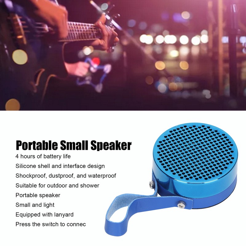 Mini Bluetooth Speaker Bathroom Waterproof Level 7 Metal Wireless Portable