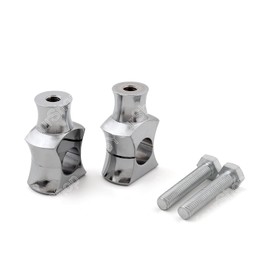Topteng 1 Inch 25 mm Chrome Riser Clamp for Harley Fat Boy Dyna Sport Touring