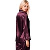 SWOMOG Womens Silk Pyajama Set Satin Pyjamas Long Sleeve Two