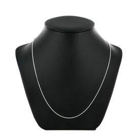 Sterling Silver Fine Curb Chain Necklace - 1mm Thick - 20 Inch Long