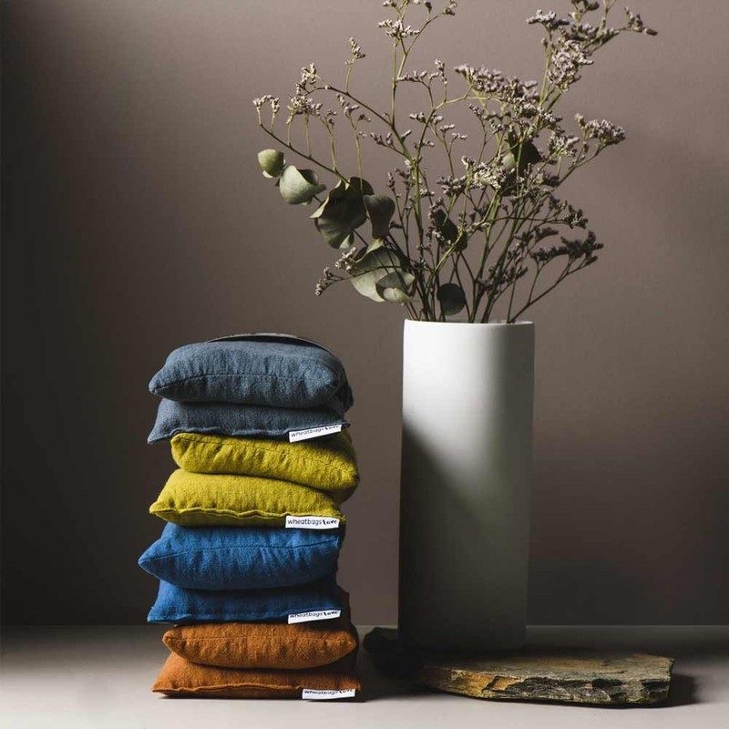 Wheatbags Love Linen Luxe Lavender Heat Pack, Slate