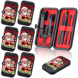 Lanties 6 Sets Manicure Sets Christmas Stocking Stuffers for Men Nail Clipper Kit Funny Christmas Gifts Box Women's Stocking Stuffers Mom Dad Gift for Him Her Wife Boyfriend