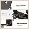 4 Pack 2 Pair Black Cabinet Hinges - 1/2 inch