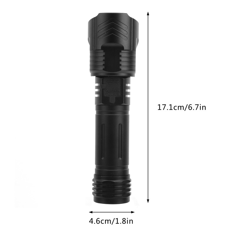 Outdoor Portable Flashlight USB Charging Torch Light Multifunctional Waterproof Flashlight