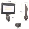 50W Outdoor LED Flood Light With 1/2" Knuckle Mount (Plate