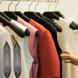 MAGICLULU Hanger Sponge Covers 100 Pcs Anti-Skid Protective Foam Hanger Strips for Clothes Hangers Lightweight Non-Slip Grips for Home Closet Organization