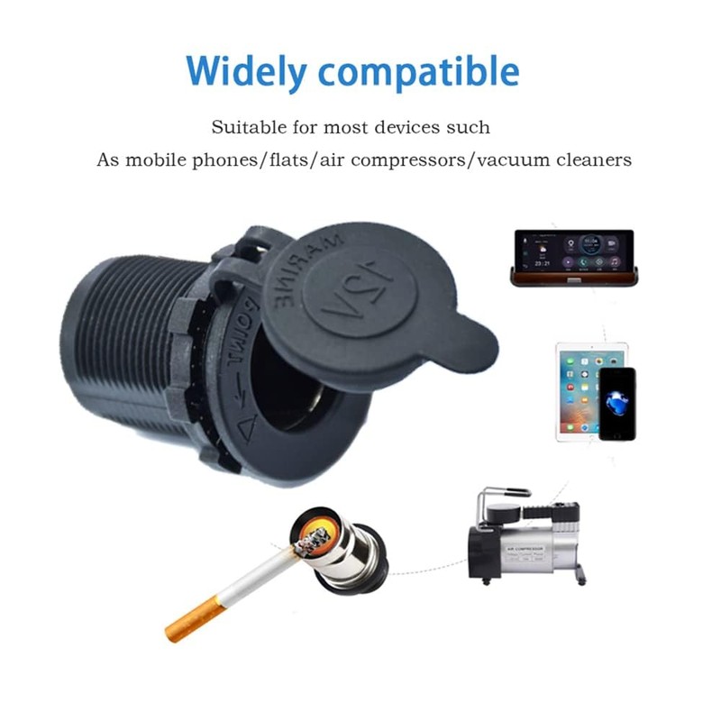 Garfour Green 3 Gang Boat Switch Panel DC 12V/24V with