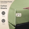 MEISHANG Extra Deep Pocket King Sheets Cotton - 1000 Thread