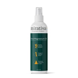 Trulore Mirativa Magnesium Oil Spray - Supports Muscle Recovery & Eases Tension. Topical Magnesium for Post-Workout Relaxation. Fast-Absorbing, Lightweight Formula for Athletes & Active Lifestyles.