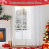 Beauoop - Juego de 2 cortinas transparentes de copo de