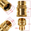 Bzcovac Heavy Duty Brass Hose Quick Disconnect Set for Dramm,