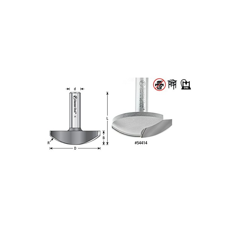 Amana Tool - 54414 Carbide Tipped Horizontal Crown Molding 1-3/4