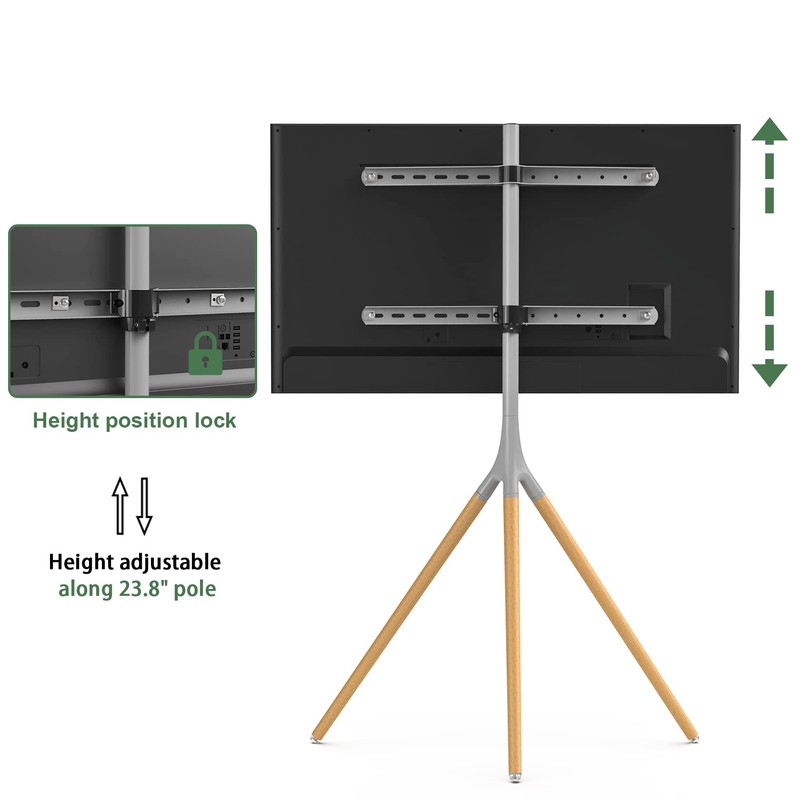 UPGRAVITY Easel TV Stand with Tripod Base for 45-65 inch