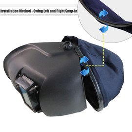 Welding Helmet Extension Cover Fire-Resistant Welding Caps Comprehensive Head and Neck Protection for Splash and Burn Prevention