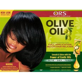 Olive Oil Hair Relaxer – Normal Strength | 1 Application for Smooth, Frizz-Free Hair