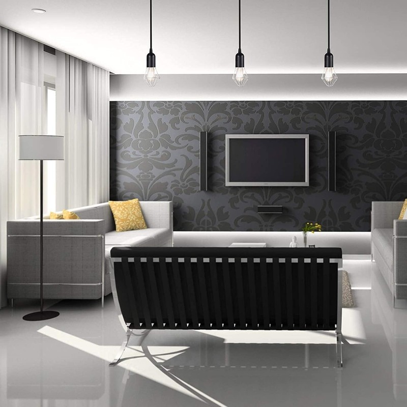 Simple Deluxe Hanging Lantern Extension Cord Cable, Plug-in E26 Pendant