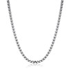 Monily Square Rolo Chain Necklace Stainless Steel Round Box Necklace