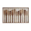 Creative Co-Op Wood Framed Wall Décor with Raised Paddles
