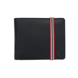VISCONTI Bond Collection Gents Leather Wallet with Elastic Closure BBD707 - RFID Black