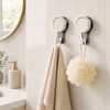 Vacuum Suction Hooks for Bathroom & Kitchen - No-Drill Removable