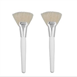 Tendencia Spa - Kit de 2 Brochas Corporales Abanico de Cerdas Naturales