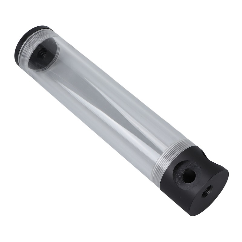 240mm Reservoir Water Cooling Cylindrical 4 Holes G1/4 Thread Acrylic