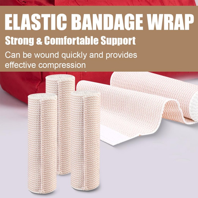 Premium Elastic Bandage Wrap 15cm x 4.5m Compression Bandages Wraps