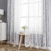 WUBODTI 84 Inch White Lace Curtains with Valances Attached 2