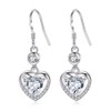 Ysingst Rhinestone Heart Earrings, Shinging Drop Earrings for Women Girls