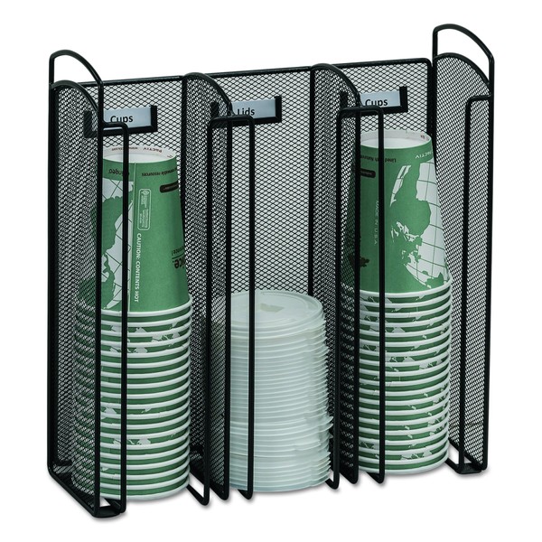 Safco Products 3292BL Onyx Mesh Cup and Lid Holder Organizer,