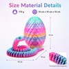 3D Printed Articulated Snake Egg Toy for Desk Decor –