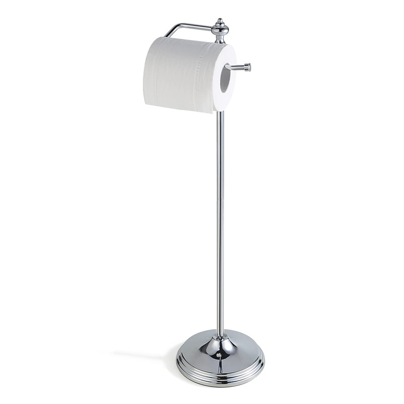 SunnyPoint Bathroom Free Standing Toilet Tissue Paper Roll Holder Stand