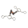 Horse Gag Ring Snaffle Stainless Steel Brass 145mm Mouthpiece Horse