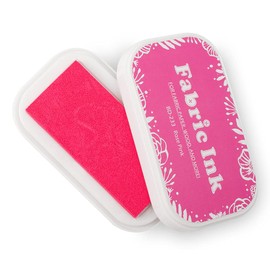 Fabric Ink Pads, Washable Ink Pads for Stamping Permanent Stamps Partner DIY Paint for Card Making, Fingerprints Art (233 Pink)